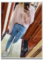 Deficit Clear Discount mar*i Classic style Thick Light Color Washed Blue Straight Silo High Waisted Jeans