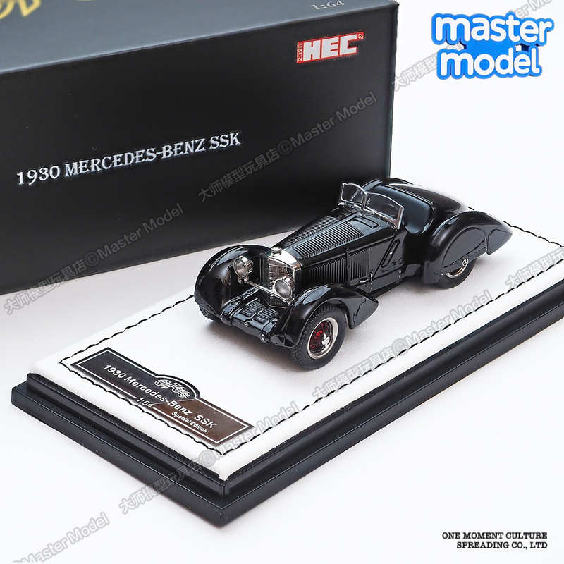 Gfcc 1/64 Mercedes-Benz Ssk Black Prince Classic Vintage Car Model Collectible Limited Edition from the Beijing Exhibition