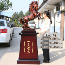 Office company shop housewarming opening gift landing horse decoration large resin crafts take the lead