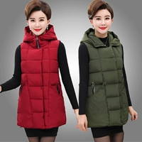 Quần áo mùa đông trung và già từ lâu xuống áo vest nữ áo parka nữ