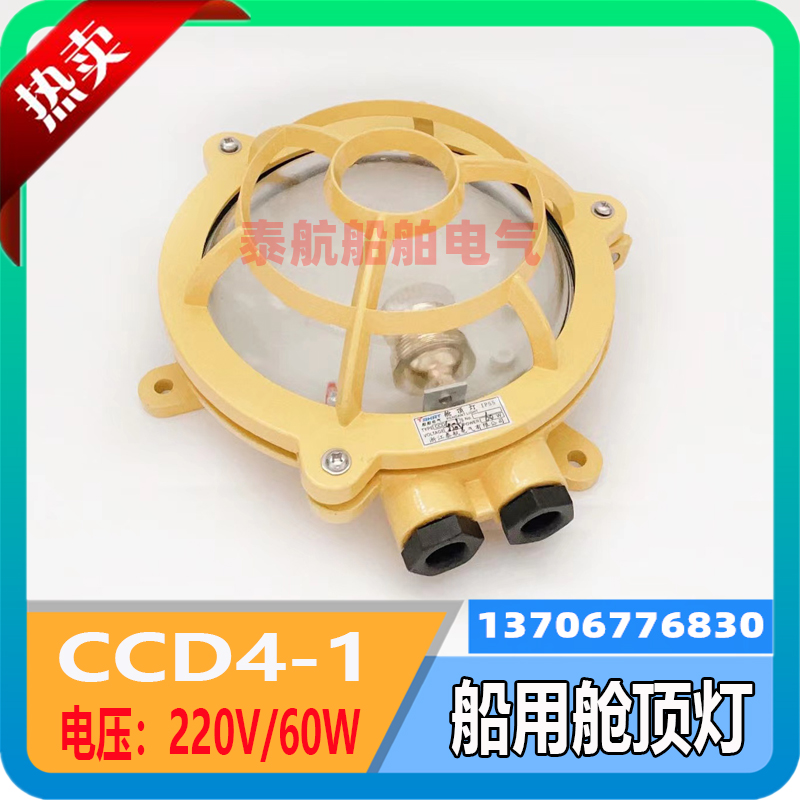 Marine aluminum incandescent cabin ceiling light CCD4-1 watertight deck cabin lighting work light 220V60W spot
