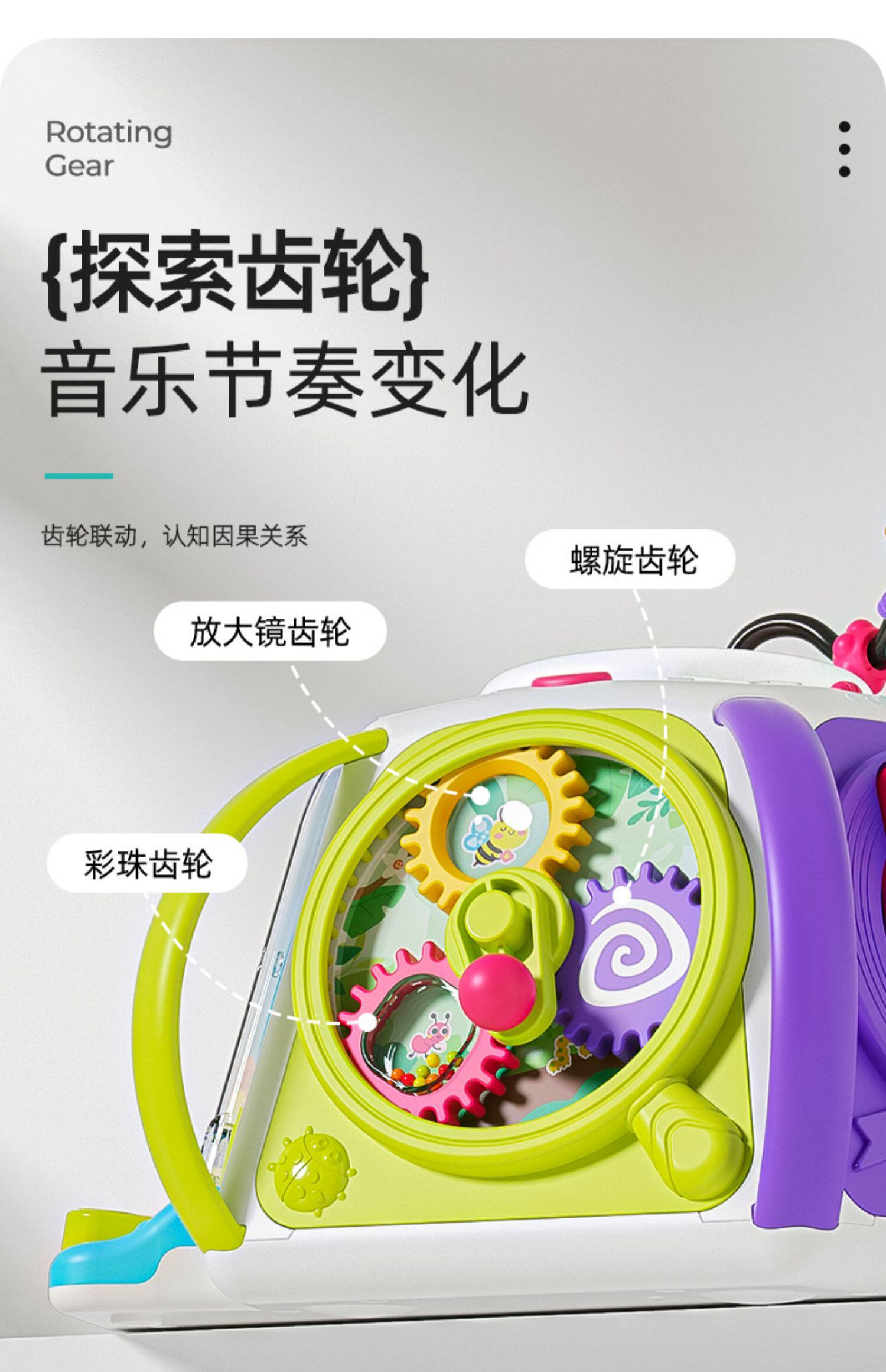 Детские обучающие компьютеры, электронные плакаты 汇乐六面体婴儿玩具手拍鼓0-1岁多功能早教百宝箱拍拍鼓周岁礼物 HOT