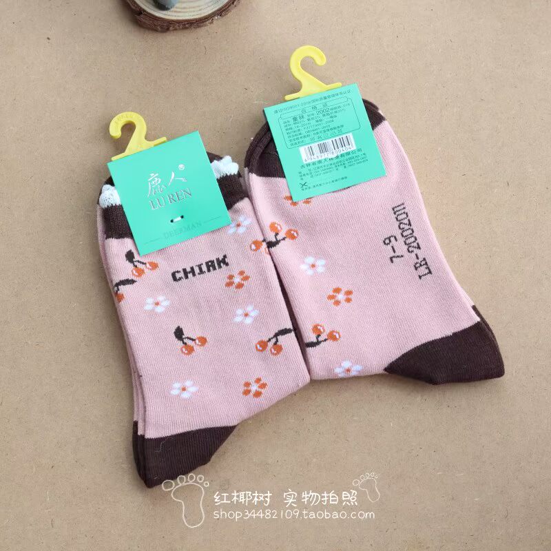 Deer Deer đích thực 2001 cô gái vớ 9-12 tuổi tất mềm trẻ em 2002 cotton 7-9 tuổi mô hình mùa thu và mùa đông quần tất len cho bé gái