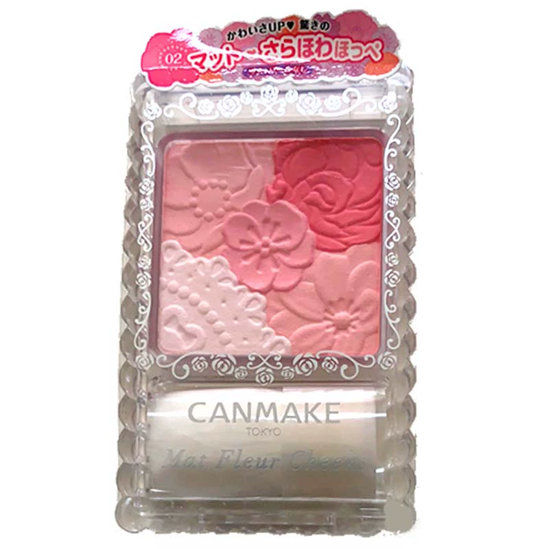 Nhật Bản có thể làm cho Ida Petal Phấn má hồng 5 màu Natural Nude Makeup High Gloss Rouge 02 Matte Coral Spot - Blush / Cochineal