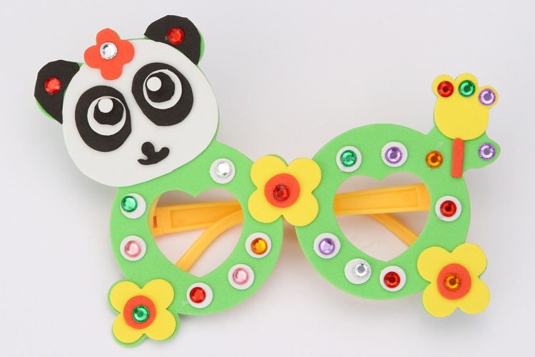 Trẻ em tự làm kính handmade sáng tạo dán vật liệu sản xuất gói mẫu giáo bé đồ chơi giáo dục xe đồ chơi cho bé