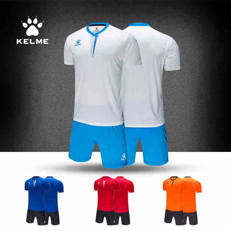 kelme kaley football suit men's custom match training suit children's adult team to wear short sleeve jersey