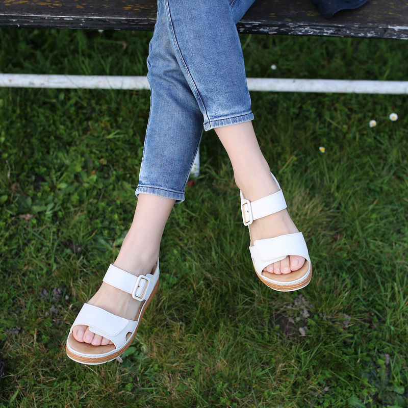 H Version Special Widened Version, Adjustable Wedge Heel, German Rieker 62760 Wedge Heel Platform Sandals