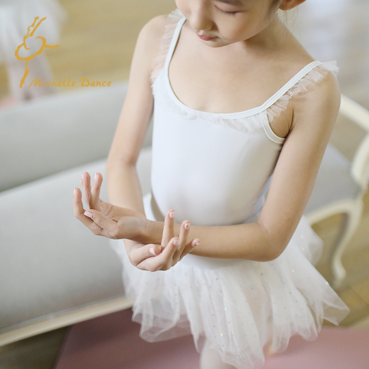 Michelle Dance imports spandex children ballet harness with little tutu-Taobao