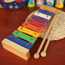 Orff early education instrument eight-tone piano piano wooden eight-tone piano childrens accordion baby percussion music toy