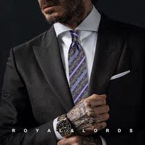 Royallords to Tibetan level * striped crummy floral retro colour real silk business casual tie male Korean version Z573