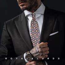  Royallords Collection level * Abstract retro art pattern silk formal casual tie Mens Korean version Z104