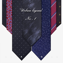  Trumpchi series Mens tie Mens formal business Korean casual fashion mens polyester silk mens black gift box