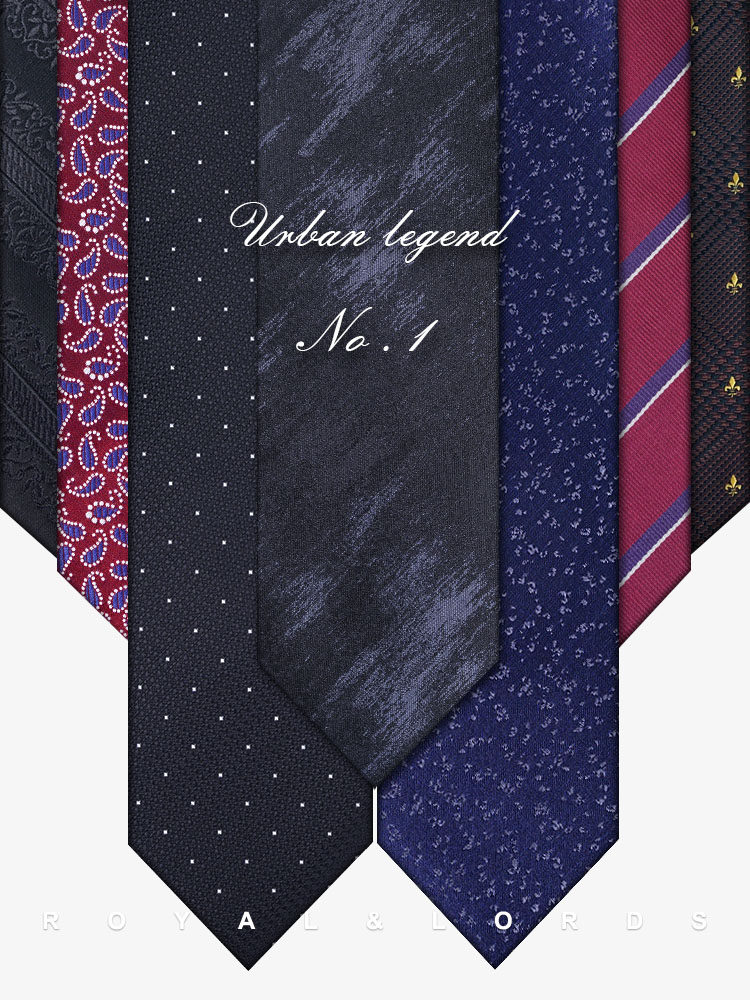 Trumpchi Series Men's Tie Men's Formal Business Korean Style Casual Fashion Men's Polyester Men's Black Gift Box