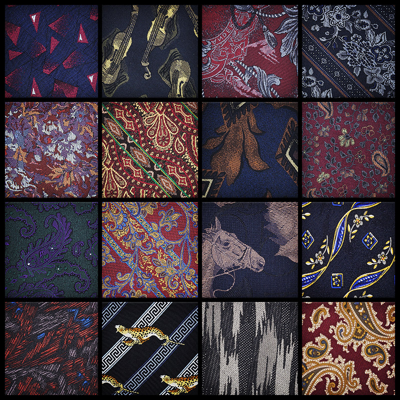 (SALE clear cabin) ultra-valued true silk male retro-tie Italian positive dress Business patterned casual gift box dress