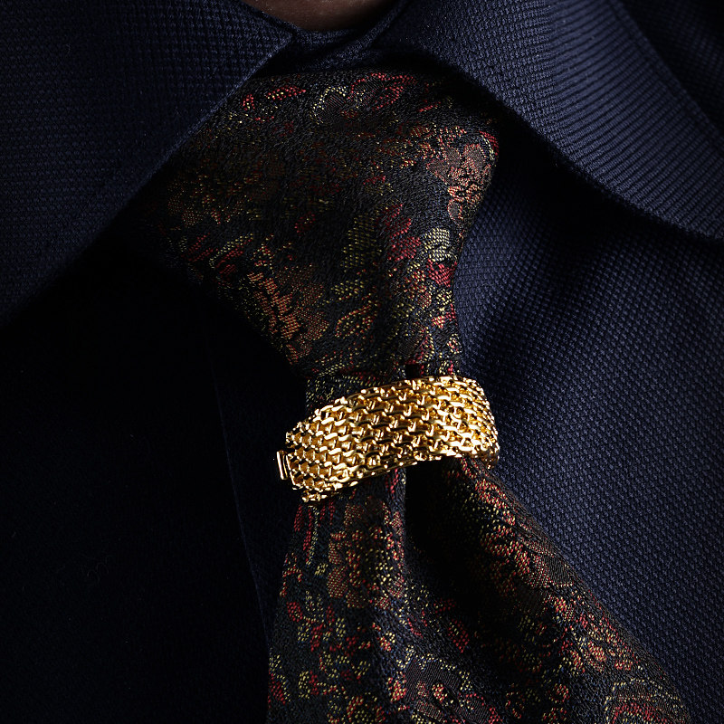 Emperor Gernes * Knitting Chain Stereo Chain Men's Tie Closed with Gilded Renaissance Tie Closed