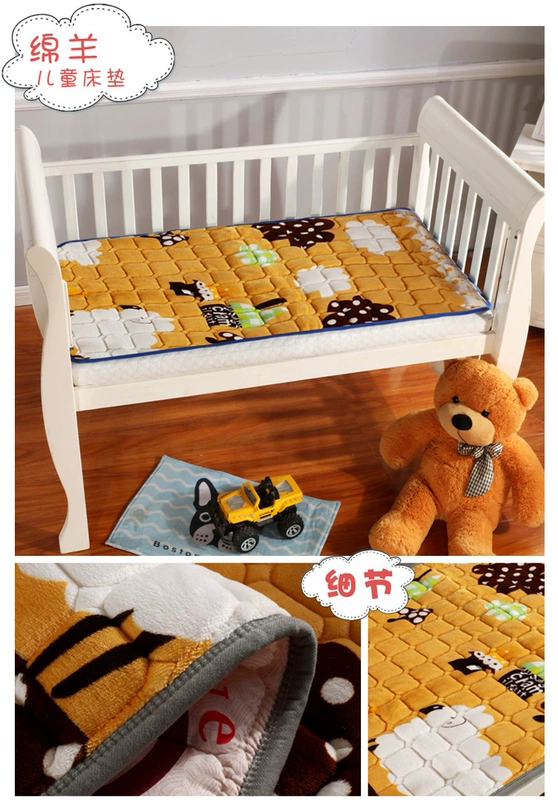 [Tùy chỉnh] flannel nệm nệm bé mẫu giáo trẻ em NAP gấp nệm nước nệm tùy chỉnh - Nệm