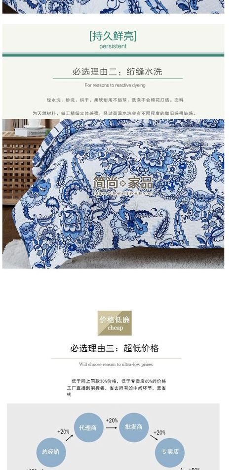 Màu xanh và trắng gió tươi của bông chất lượng cao rửa sạch bông trải giường quilting được đa mục đích Xuân Thu tấm máy lạnh - Trải giường chăn trải giường