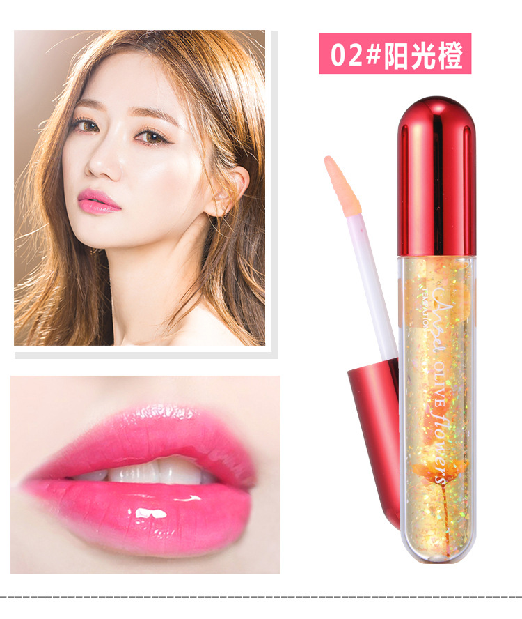 Son bóng Lip glaze dưỡng ẩm không đánh dấu không thấm nước chống dính cốc cắn môi trang điểm môi bóng hoa tinh dầu nhuộm môi lỏng màu 	son bóng 3ce glass gloss review	