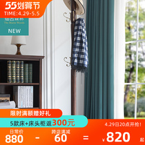 Hanghanger Ground Floor Bedroom Clothes Rack Shelve Solid Wood Cloakhat Rack Bedroom Clothes Hanger Home High-end Doorway