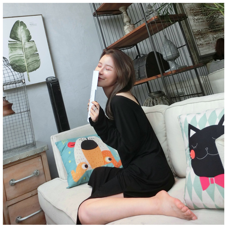 Bộ đồ ngủ nữ mùa thu váy dài phần dài tay phiên bản Hàn Quốc của kiểu dáng công chúa gợi cảm mới mùa xuân và váy mùa thu cotton váy ngủ