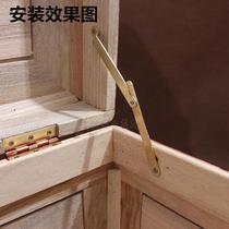 Camphor wood box accessories Thousands of pounds support rod cabinet bracket rod hinge Copper hinge Chinese antique furniture hardware accessories