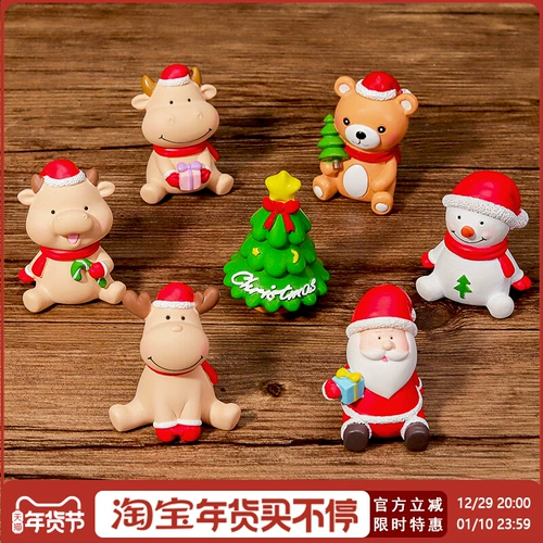 Рождественское настольное украшение для ногтей для офиса, креативный милый аксессуар, подарок на день рождения