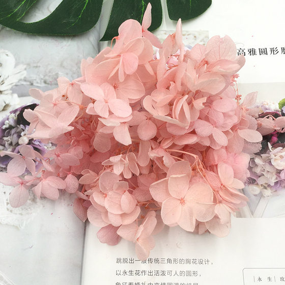 Flower shopkeeper immortal petals DIY material mermaid Ji violent bear special price hydrangea wedding shoe box gift photo frame jersey