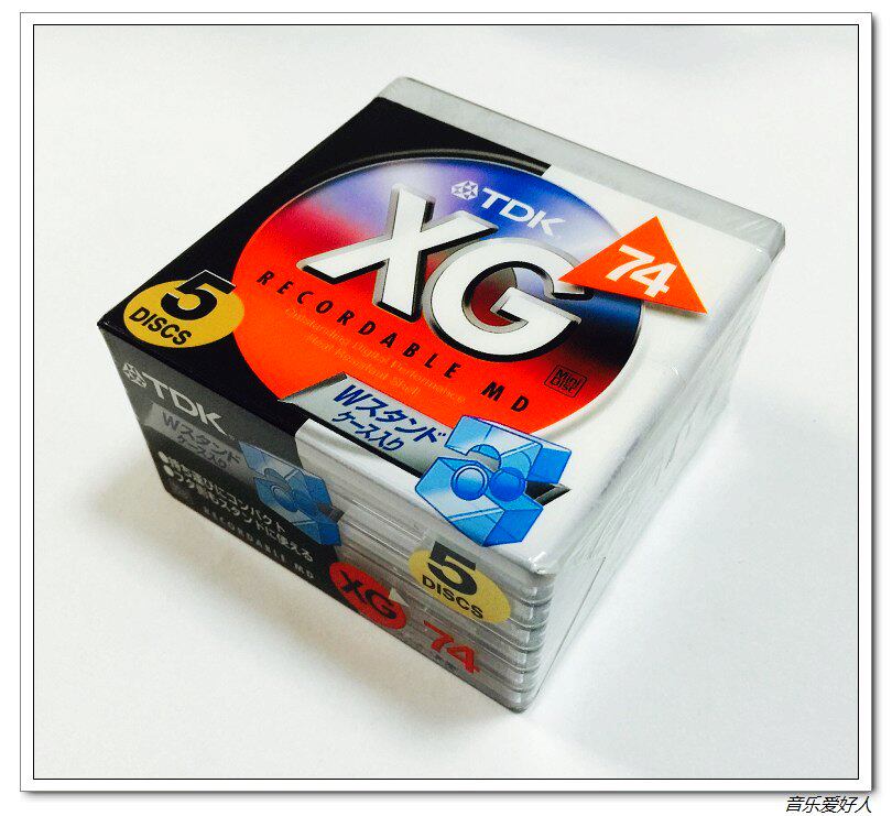 TDK MD-XG MD disc Japan original package of 5 unopened md blank disc MD burning disc