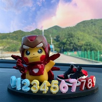 Pikachu car number temporary parking phone number plate cute creative personality cartoon ornaments for men and women