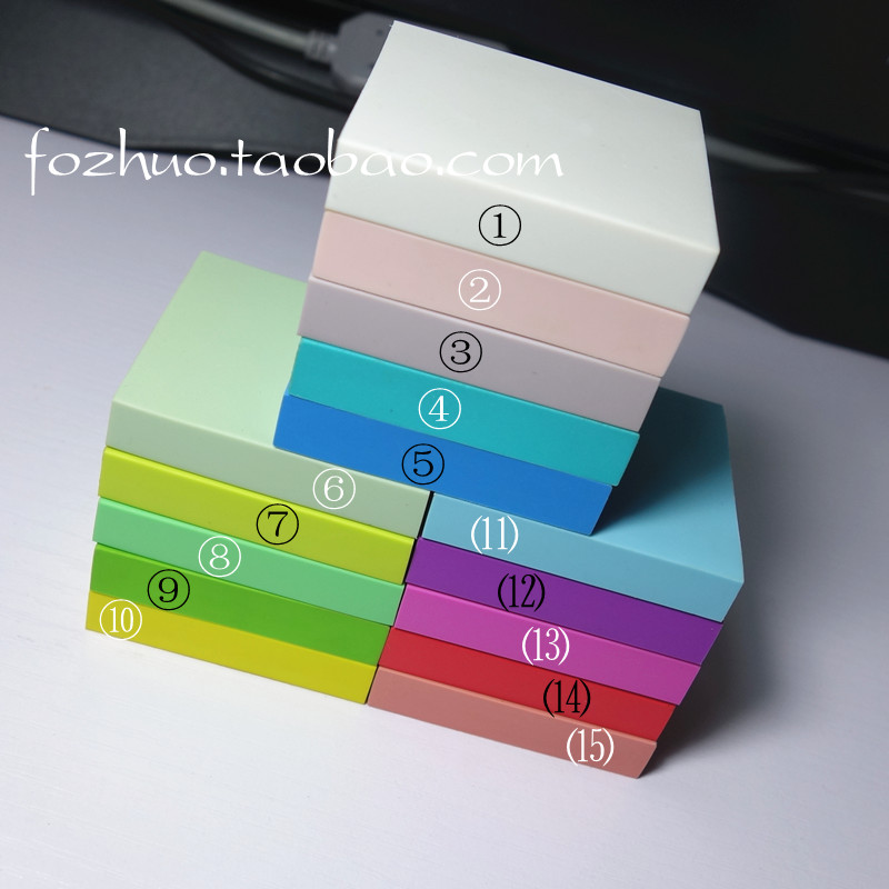 Rubber stamp art print engraving Rubber solid color square brick 5cm color special rubber brick