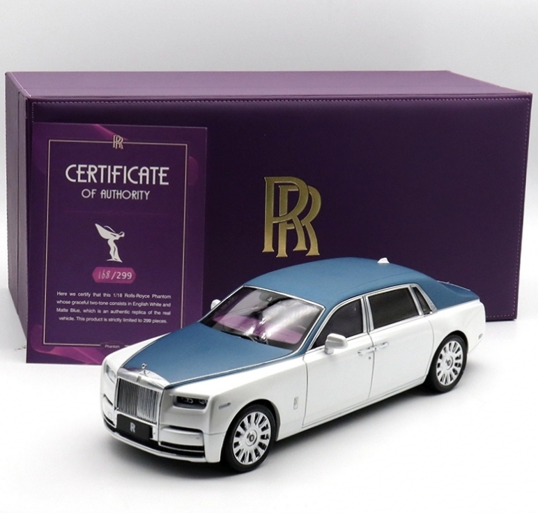 Jingshang Brand New Rolls-Royce Phantom Eighth Generation Original 1:18 Scale 8Th Generation Simulation Alloy Car Model Limited Edition