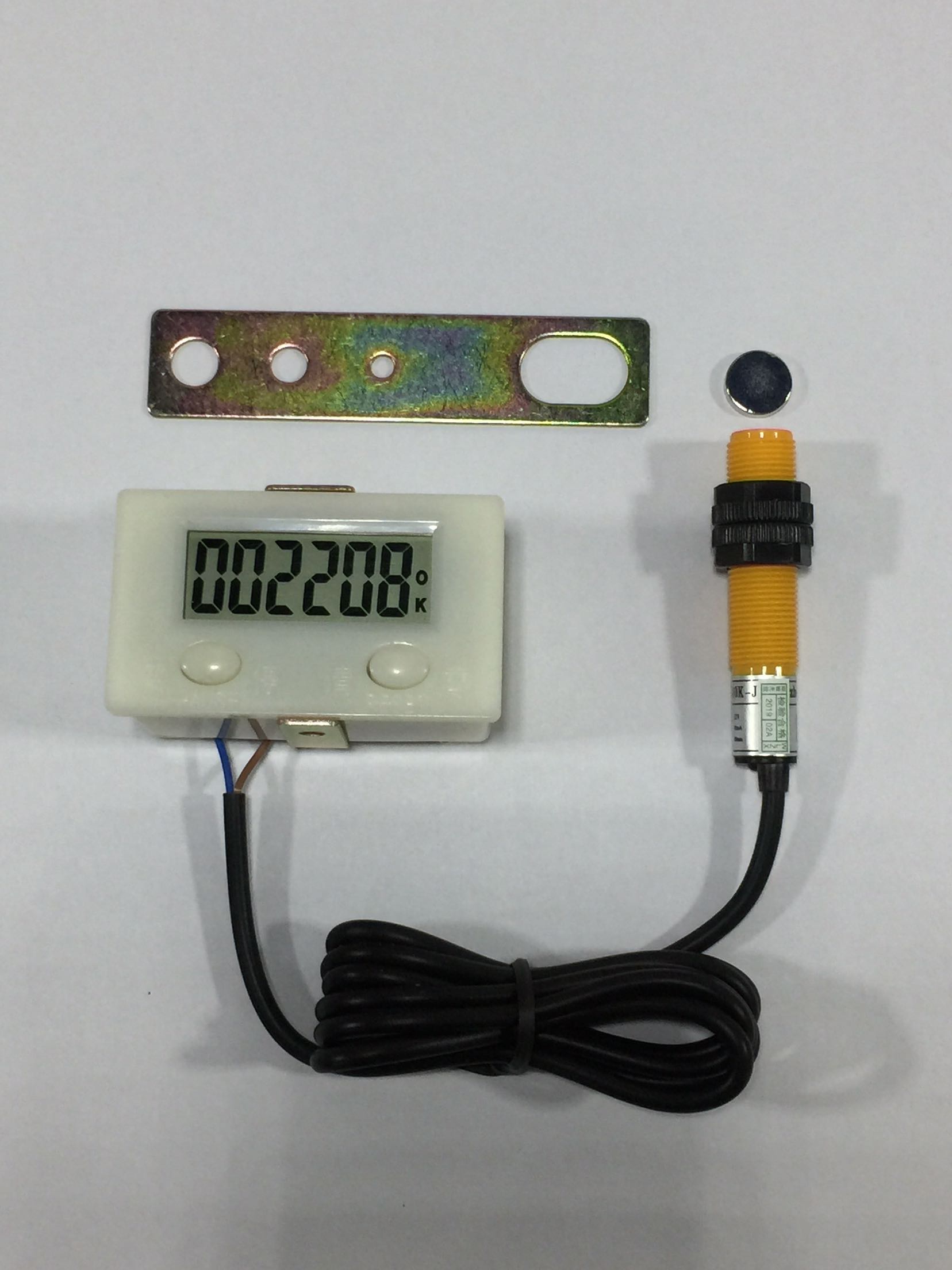 6-position magnetic induction electronic counter: counter magnet magnetic induction switch-magnetic induction flush-bed counter