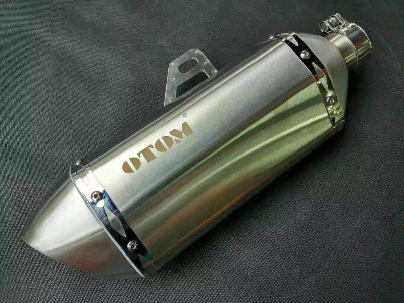 OTOM off-road locomotive exhaust Bozoer J-5 muffler modified tail section modified back pressure stainless steel front section