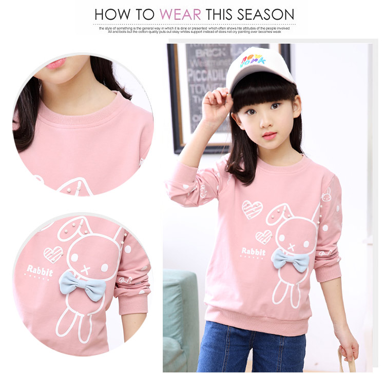 Áo thun nữ mùa thu đông 2018 cho trẻ em mới mặc áo sơ mi cotton cotton trẻ em trong chiếc áo len trẻ em lớn từ bi quần áo bé trai