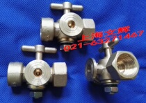 Heavy M20X1 5 turn 4 Copper Tee Pressure Gauge Cock Pressure Gauge Switch 1 2 Inner Silk Cock Valve