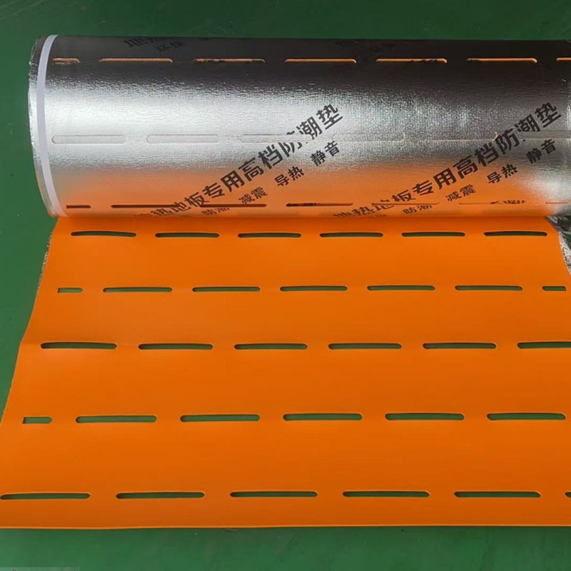 Ixpe Environmentally Friendly Thickeneded Orange Long Strip Hole Glue Floor Film Silent Pad Sound Insulation Shock-Absorbing Pad Moisture-Proof and Mildew-Proof 