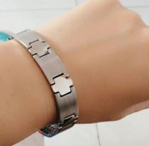 Classic simple mens health pure titanium business mens germanium bracelet Anti-fatigue anti-radiation energy bracelet send regulator