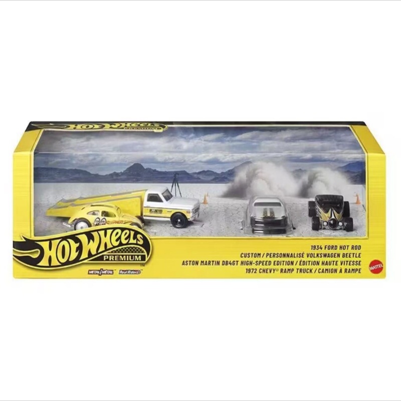 Hot Wheels Gmh39 Car Culture Moon Eye Garage Ford Aston Martin Volkswagen Alloy Car Model