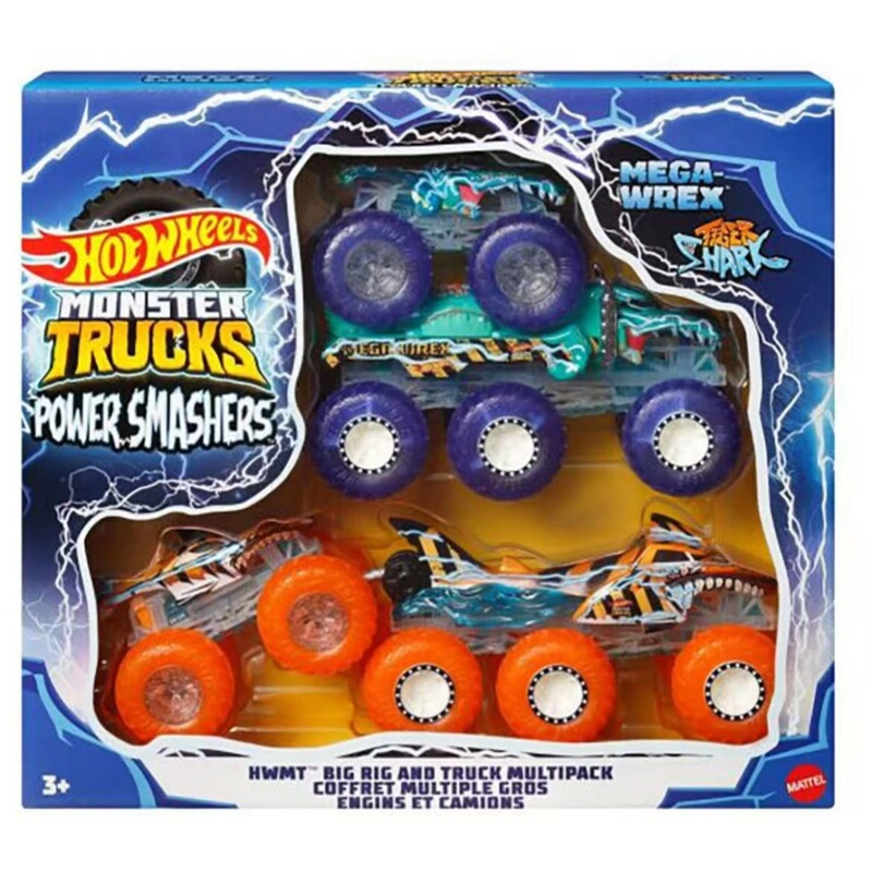Hot Wheels Monster Truck Big Rigs Series 6-Wheel Trailer Alloy Transport Vehicle Children's Toy Hot Wheels Monster Truck Big Rigs Series 6-Wheel Trailer Alloy Transport Vehicle Children's Toy