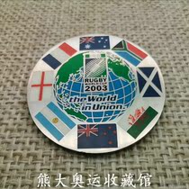 2003 10-10-10 Australian Rugby World Cup opening badge Participating country volunteer badge