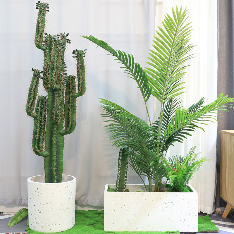 Mall Women's Clothing Shop Window Decoration Emulation Green Planting Suit Pendulum location Location Scene arrangement Showcase Fake Plant-Taobao