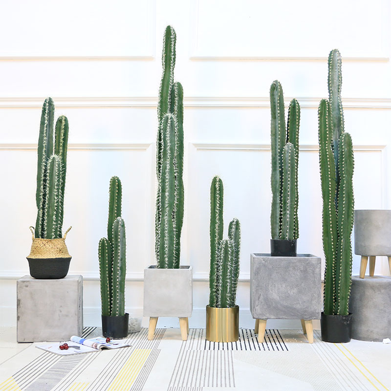 Nordic Emulation Fairy Post Potted Plant Decoration Green Planting Indoor Living Room Construction of Scape Cacti Large Tropical Fake plant