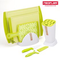 Korean original imported cooking kitchenware neoflam antibacterial creative cutting board cutting board knife antibacterial set