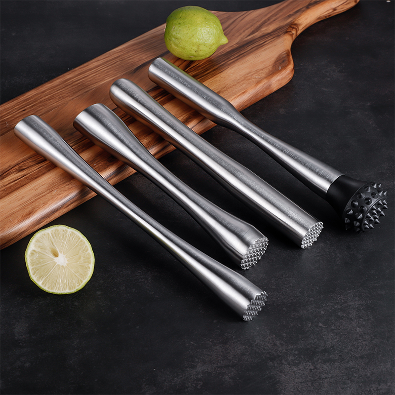 Stainless Steel Bartender Lemon Pounded Popsicle Bartender Stick Mojito Cocktail Crush Stick Crushed Ice Hammer