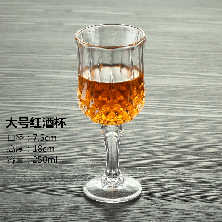 Dày đặc không chì kim cương châu Âu thủy tinh rượu vang đỏ ly rượu vang ly rượu vang ly rượu sâm banh thủy tinh - Rượu vang các loại ly uống rượu