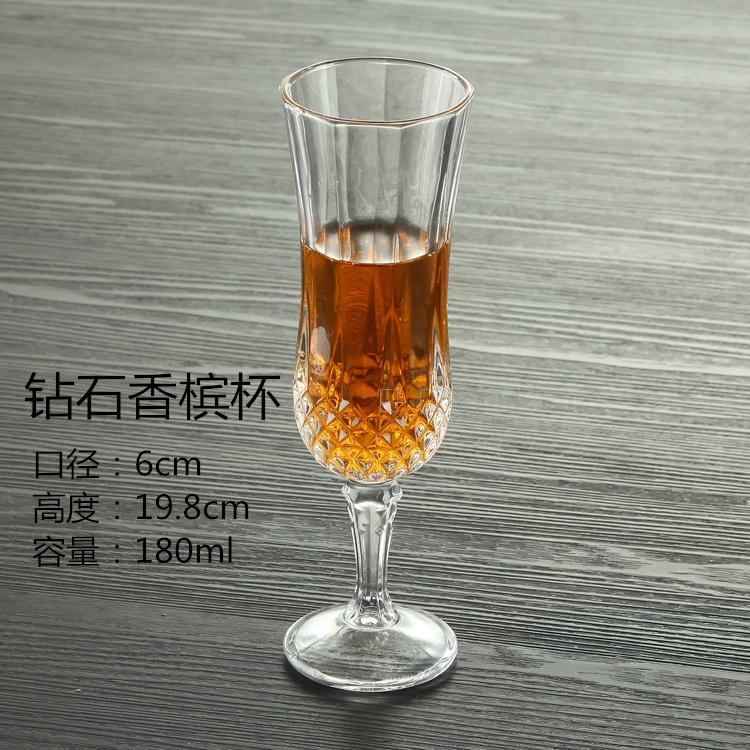 Dày đặc không chì kim cương châu Âu thủy tinh rượu vang đỏ ly rượu vang ly rượu vang ly rượu sâm banh thủy tinh - Rượu vang các loại ly uống rượu