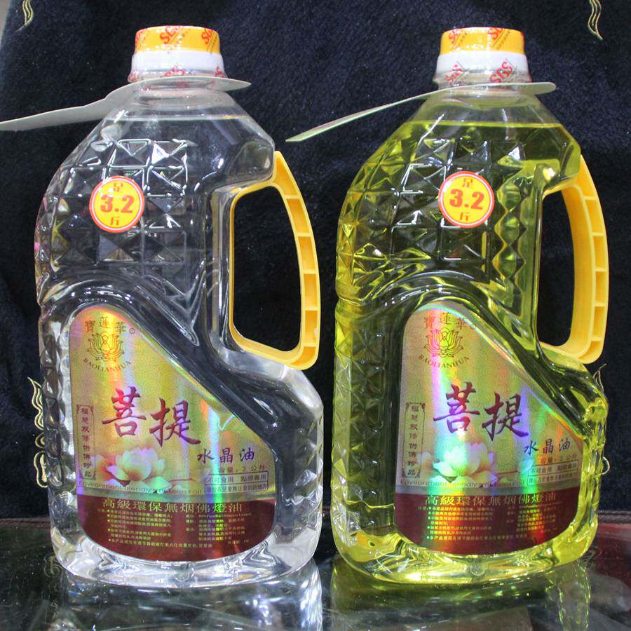 Baolian Hua Bodhi Oil 2L foot 2 liters 3 2 catty Futian oil for lamp liquid oil ghee to be environmentally friendly and crisp oil Buddha lamp