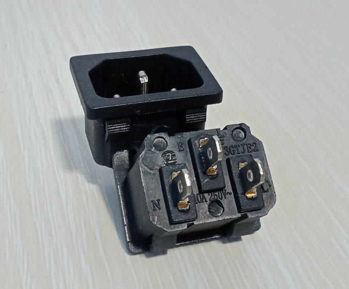 AC-05 Card Type Character Socket Pure Copper 3 Foot Embedded AC Power Socket Male 10A 15A 250V-Taobao