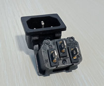 AC-05 card type character socket pure copper 3-pin embedded AC power socket male and female 10A 15A 250V