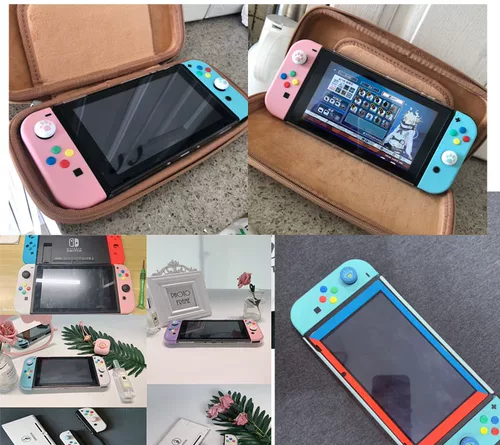 Хост переключения модифицируйте ручку розового белого joycon, чтобы изменить цветную раму экрана с заменой оболочки.